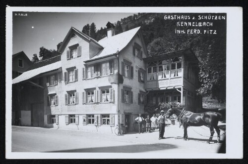 Gasthaus z. Schützen. Kennelbach. Inh. Ferd. Fitz