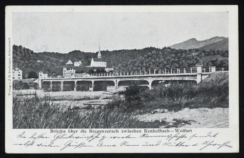 Brücke über die Bregenzerach zwischen Kennelbach - Wolfurt