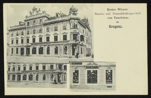 Erstes Wiener Herren- und Damenkleidergeschäft zum Touristen in Bregenz