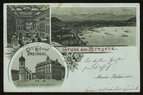 Gruss aus Bregenz : Café und Restaurant Drechsel