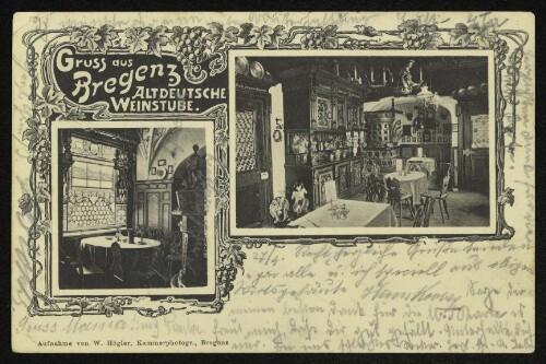 Gruss aus Bregenz : Altdeutsche Weinstube