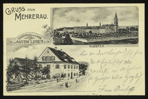 Gruss aus Mehrerau : Gasthaus zu Lamm von Anton Loser