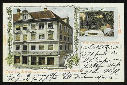 Gruss aus Bregenz am Bodensee : Gasthof zum Heidelberger Fass