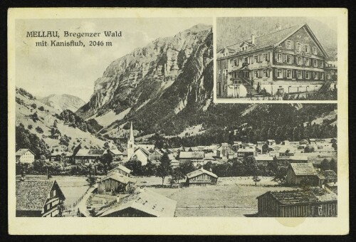 Mellau, Bregenzer Wald mit Kanisfluh, 2046m