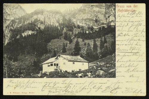 Gruss von der Hofstäteralm