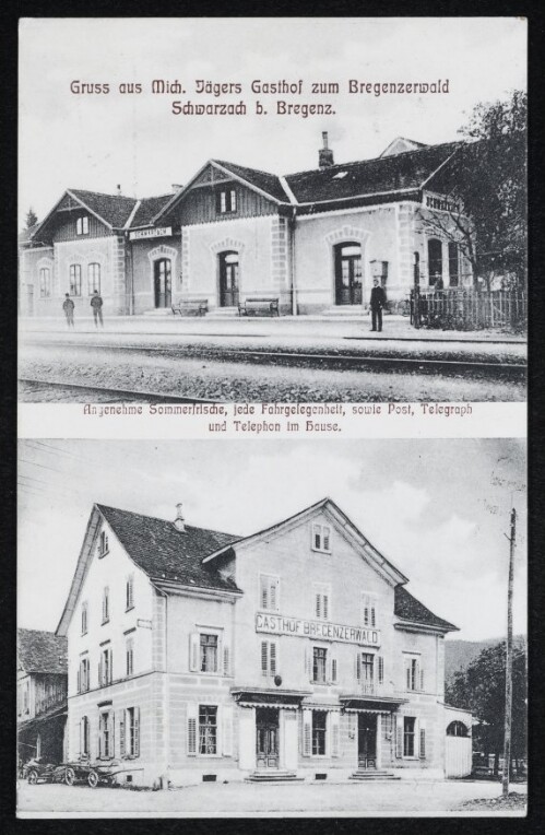 Gruss aus Mich. Jägers Gasthof zum Bregenzerwald : Schwarzach b. Bregenz