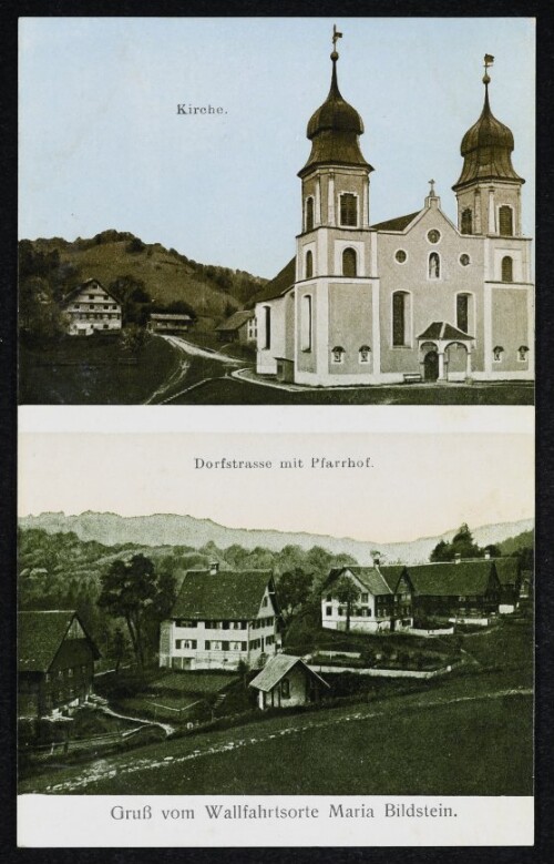 Gruß vom Wallfahrtsorte Maria Bildstein