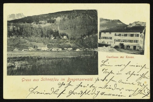 Gruss aus Schnepfau im Bregenzerwald