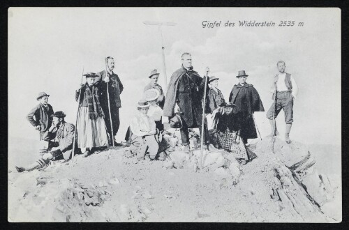 Gipfel des Widderstein 2535 m