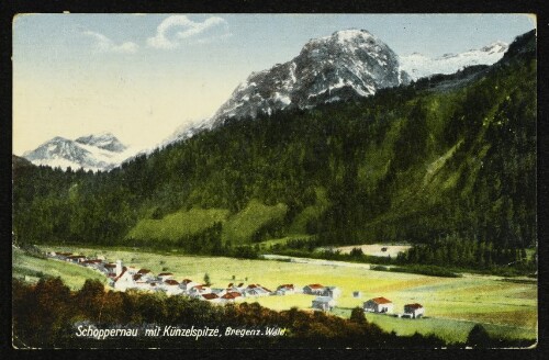 Schoppernau mit Künzelspitze : Bregenz. Wald