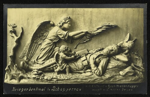 Kriegerdenkmal in Schoppernau : n. d. Entwurf v. Gebh. Moosbrugger