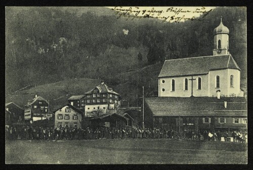 Durchzug der gefangenen Russen in Schoppernau nach Hopfreben