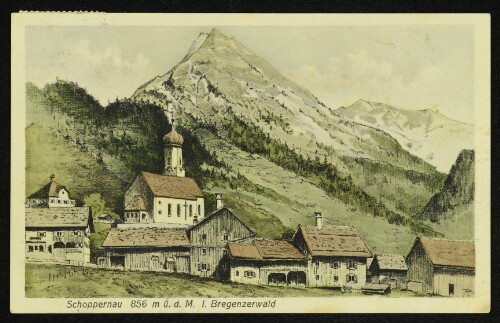 Schoppernau 856 m ü. d. M. i. Bregenzerwald