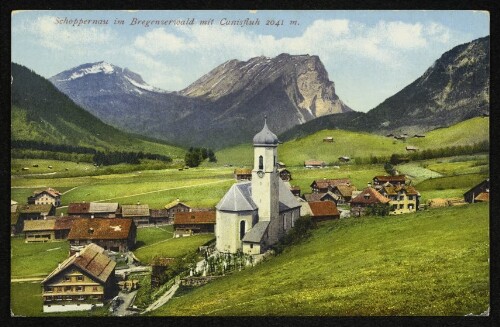 Schoppernau im Bregenzerwald mit Canisfluh 2041 m