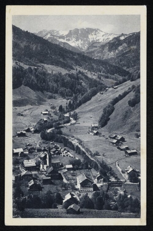 Mellau gegen Hoher Freschen, Bregenzer Wald