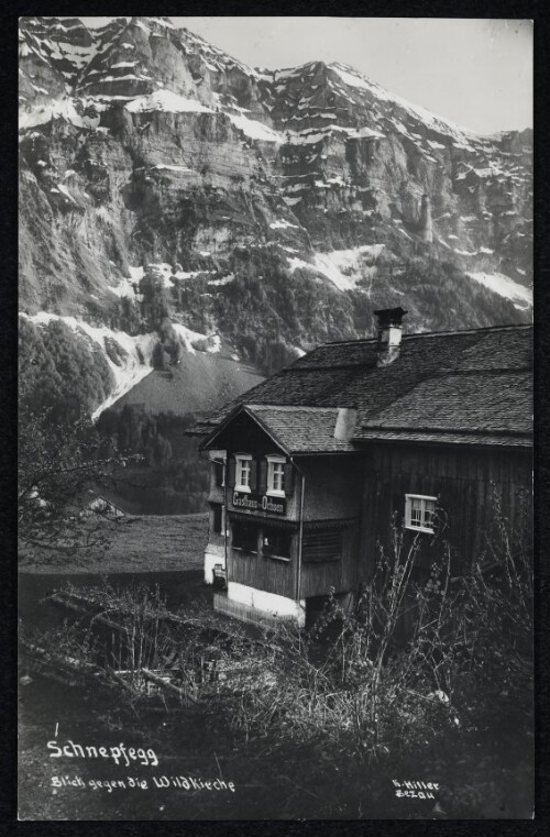 Schnepfegg : Blick gegen die Wildkirche