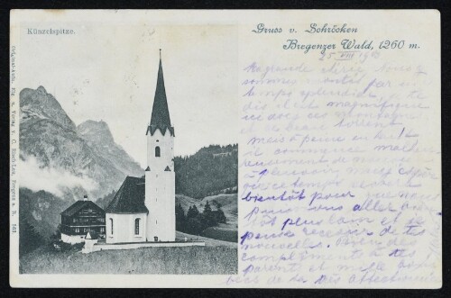 Gruss v. Schröcken : Bregenzer Wald, 1260 m