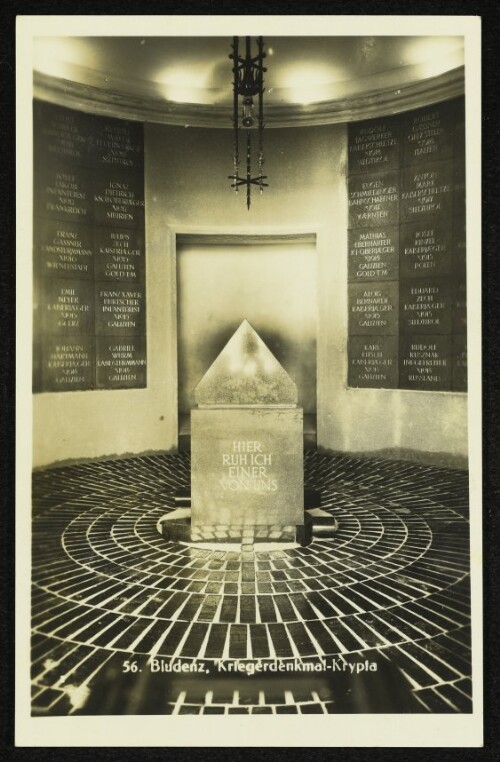Bludenz, Kriegerdenkmal-Krypta