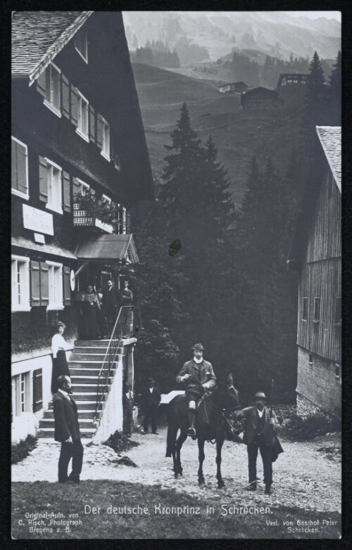 Der deutsche Kronprinz in Schröcken