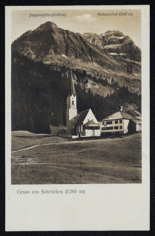 Gruss aus Schröcken (1260 m)