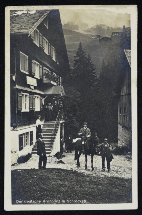 Der deutsche Kronprinz in Schröcken