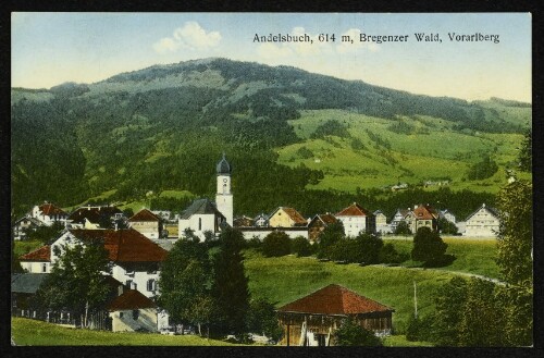 Andelsbuch, 614 m, Bregenzer Wald, Vorarlberg