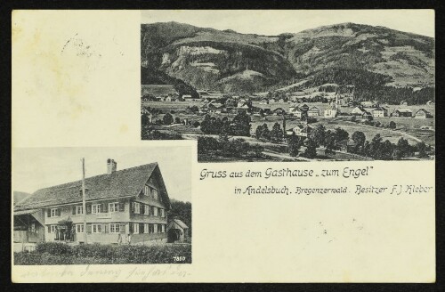 Gruss aus dem Gasthause  zum Engel  in Andelsbuch : Bregenzerwald