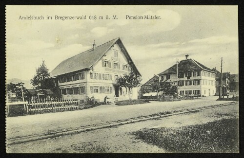 Andelsbuch im Bregenzerwald 648 m ü. M. : Pension Mätzler