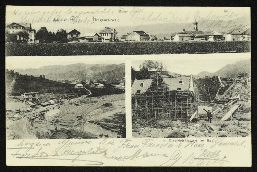 Andelsbuch Bregenzerwald : Elektrizitätswerk im Bau