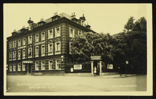 Gasthof (Brauerei) Weberbeck, Bregenz a/B