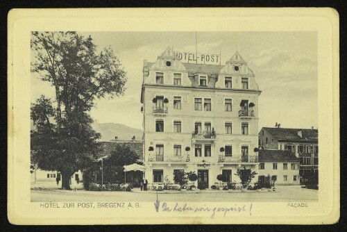 Hotel zur Post, Bregenz A. B.