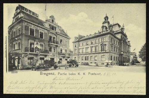 Bregenz, Partie beim K. K. Postamt