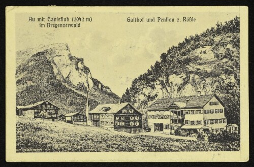 Au mit Canisfluh (2042 m) im Bregenzerwald : Gasthof und Pension z. Rößle