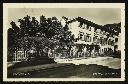 Bregenz a.B., Gasthof Germania