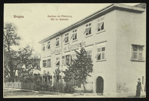 Bregenz, Gasthaus am Pfänderweg, Wirt zur Germania