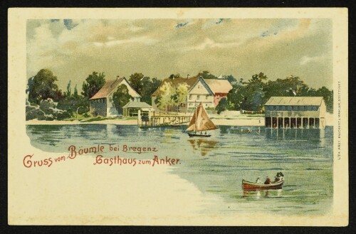 Gruss vom  Bäumle bei Bregenz, Gasthaus zum Anker