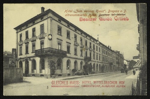 Hotel  Zum zum weissen Kreuz , Bregenz a.B