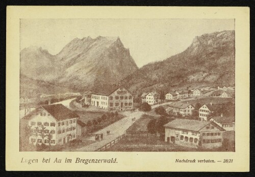 Lugen bei Au im Bregenzerwald