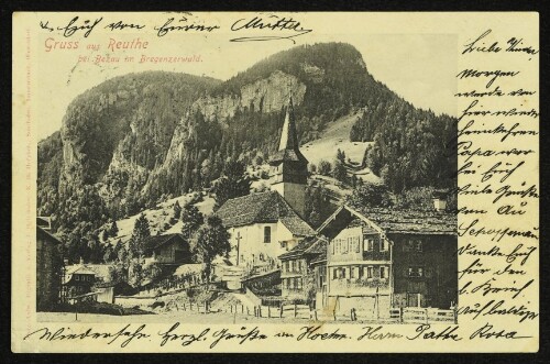 Gruss aus Reuthe bei Bezau im Bregenzerwald