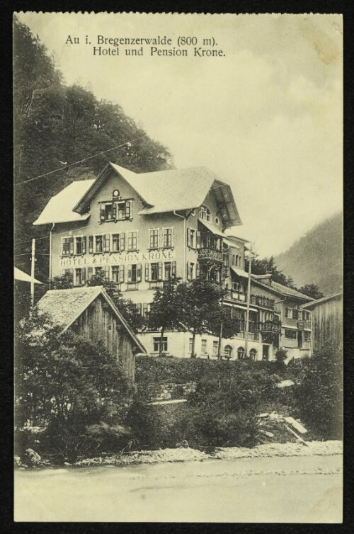 Au i. Bregenzerwalde (800 m) : Hotel und Pension Krone