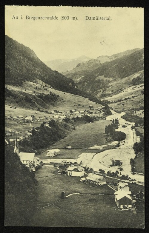 Au i. Bregenzerwalde (800 m) : Damülsertal