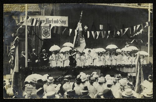 [Harder Frauenchor beim Sängerfest  Heil deutschen Wort und Sang  in Hard]