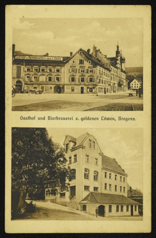 Gasthof und Bierbrauerei z. goldenen Löwen