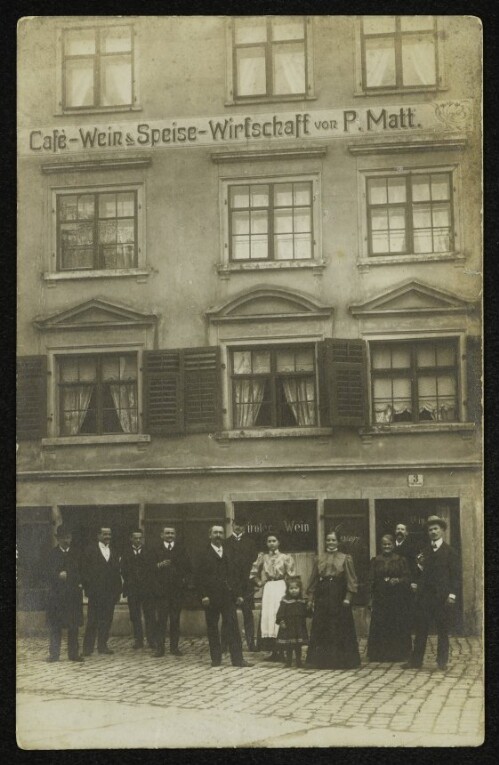 Cafè-Wein & Speise-Wirtschaft von P. Matt