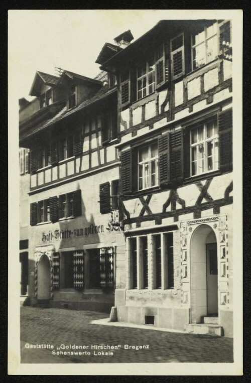 Gaststätte  Goldener Hirschen  Bregenz