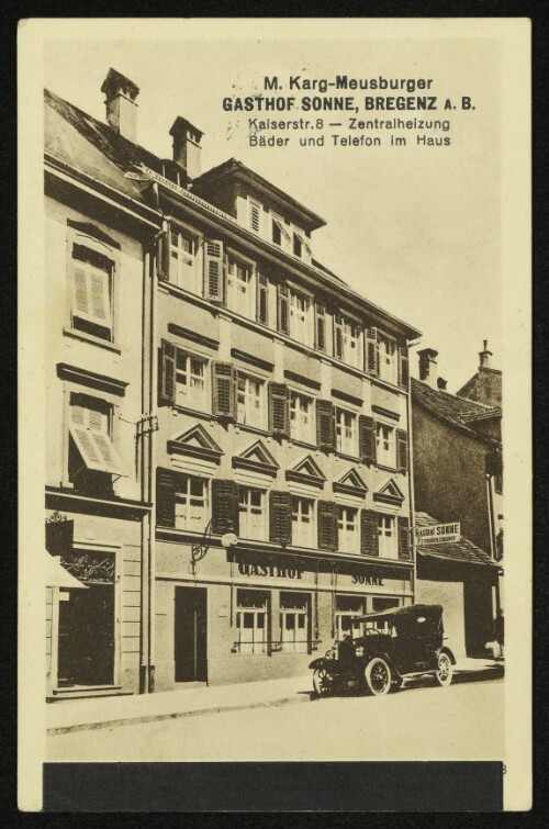 Gasthof Sonne, Bregenz a. B.