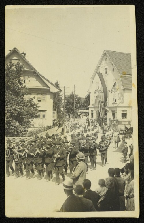[Zum Andenken an das Turnfest im August 1928 in Hard]