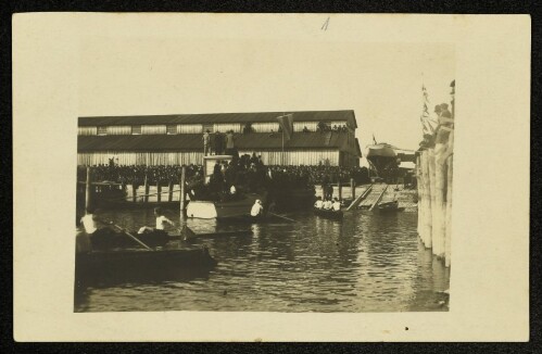 [Stapellauf des Seekreuzers  Sowitasgoht  in Hard b/Bregenz am 1. IV. 1923]