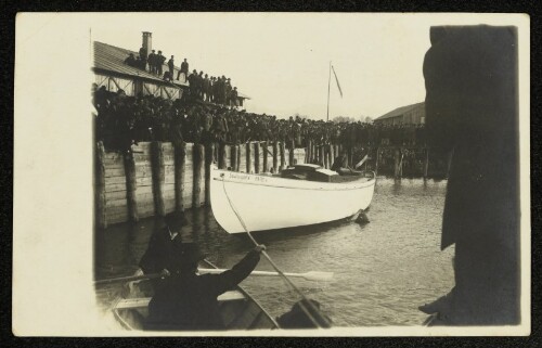 [Stapellauf des Seekreuzers  Sowitasgoht  in Hard b/Bregenz am 1. IV. 1923]