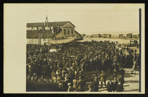[Stapellauf des Seekreuzers  Sowitasgoht  in Hard b/Bregenz am 1. IV. 1923]